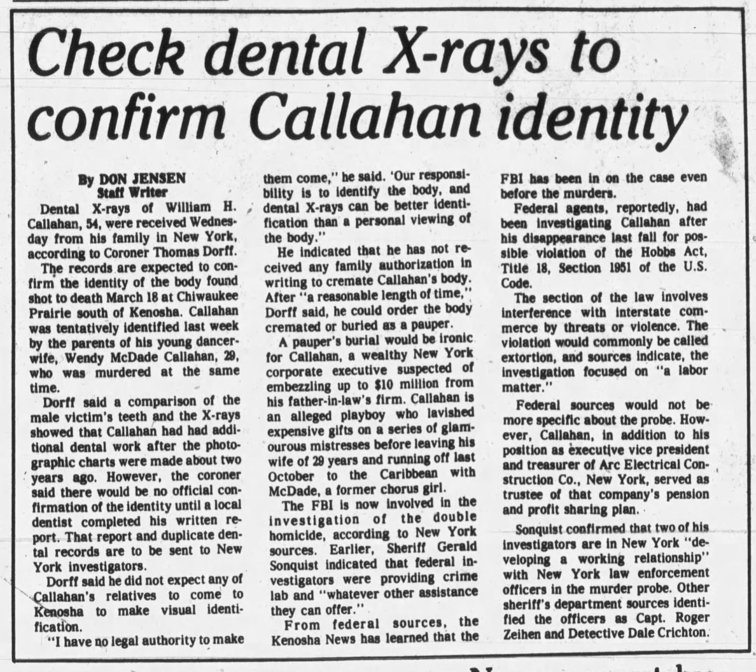 Kenosha News (Kenosha, Wisconsin) · 9 Apr 1981, Thu · Page 18